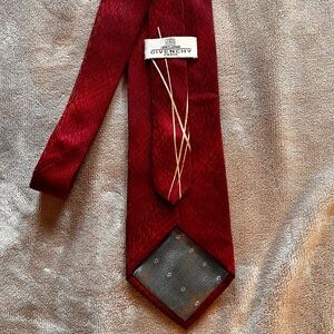 GIVENCHY 100% Silk Red and Yellow Formal Office Neck Tie - 57.5 Inches